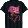 Distressed Vintage T-Shirt 80s Cassette Tape Pencil Retro