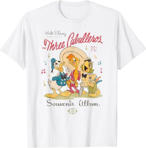 Distressed Vintage T-Shirt Disney Three Caballeros Donald
