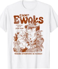 Distressed Vintage T-Shirt Star Wars Camp Ewoks Wicket