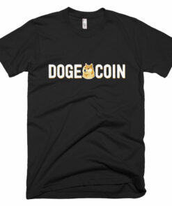 Dogecoin DOGE Distressed Crypto American Apparel Shirt Short-Sleeve T-Shirt