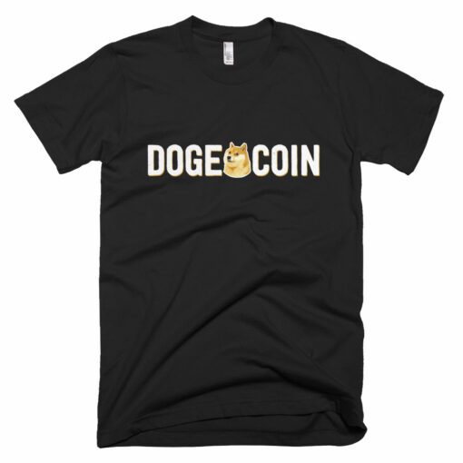 Dogecoin DOGE Distressed Crypto American Apparel Shirt Short-Sleeve T-Shirt