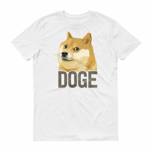 Dogecoin DOGE Distressed Crypto Shirt Short sleeve t-shirt