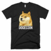 Dogecoin DOGE Distressed Crypto Shirt Short-Sleeve T-Shirt American Apparel