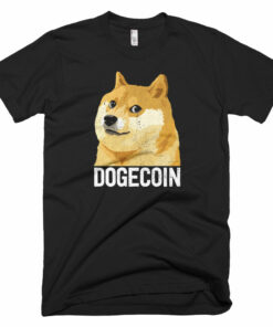 Dogecoin DOGE Distressed Crypto Shirt Short-Sleeve T-Shirt American Apparel