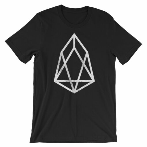 EOS Vintage Look Logo Shirt  Cryptocurrency Short-Sleeve Unisex T-Shirt