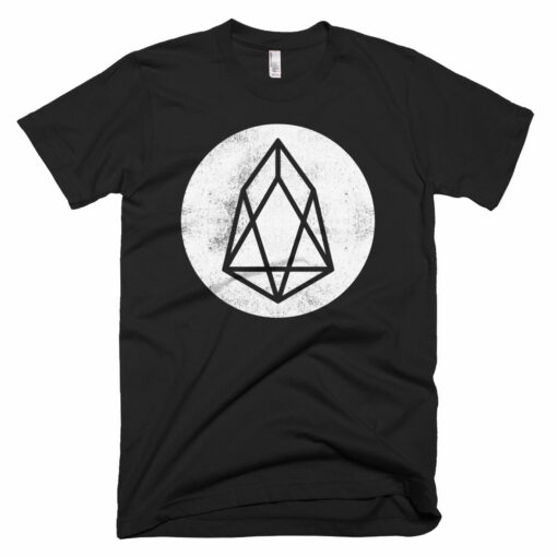 EOS Vintage Texture Logo Tshirt  EOS.io Cryptocurrency Short-Sleeve T-Shirt