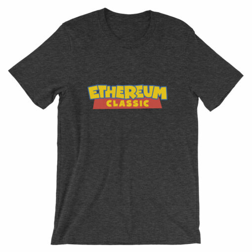 Ethereum Classic ETC Toy Story Logo Tee  Cryptocurreny Short-Sleeve Unisex T-Shirt