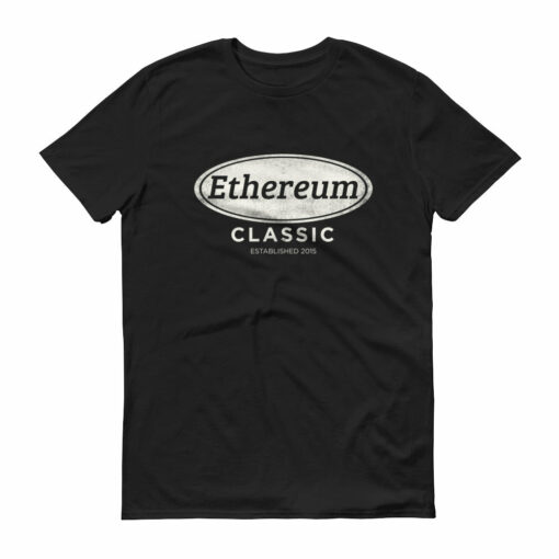 Ethereum Classic Established 2015 Tee  Cryptocurrency ETC Short-Sleeve T-Shirt