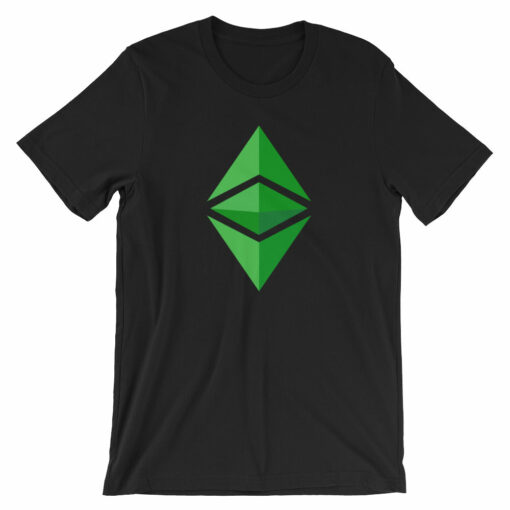 Ethereum Classic Logo Tee  Cryptocurrency ETC Short-Sleeve Unisex T-Shirt