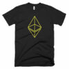 Ethereum ETH Yellow Logo Symbol Crypto Shirt Short-Sleeve T-Shirt