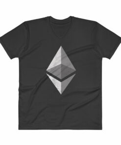 Ethereum Logo (Distressed) V-Neck T-Shirt