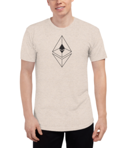 Ethereum T-shirts – Ethereum line design Men’s Track Shirt