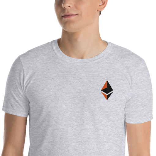 Ethereum T-shirts – Ethereum logo Men’s Embroidered T-Shirt