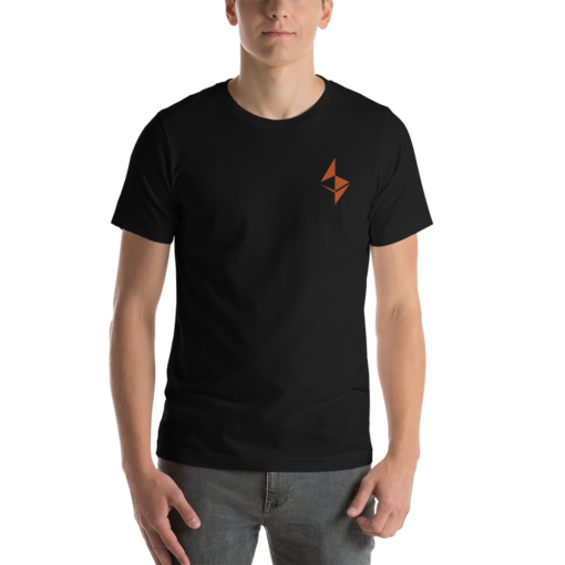 Ethereum T-shirts – Ethereum surface design Men’s Embroidered Premium T-Shirt