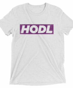 HODL Purple Box Bitcoin Crypto Shirt Short sleeve t-shirt