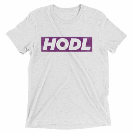 HODL Purple Box Bitcoin Crypto Shirt Short sleeve t-shirt