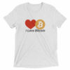 I Love Bitcoin BTC Heart Cryptocurrency Short sleeve t-shirt
