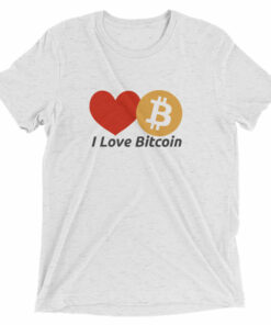 I Love Bitcoin BTC Heart Cryptocurrency Short sleeve t-shirt