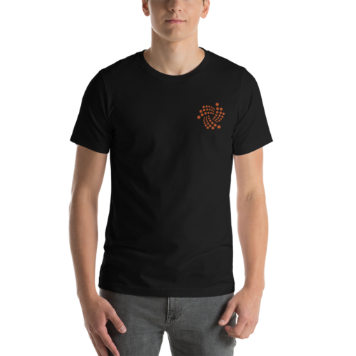 Iota Merch – Floating Design Men’s Embroidered PremiumT-Shirt