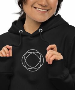 Jam Embroidered Women’s Organic Pullover Hoodie with Pouch Pocket