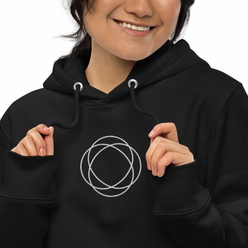 Jam Embroidered Women’s Organic Pullover Hoodie with Pouch Pocket