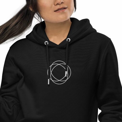 Jam Embroidered Women’s Organic Pullover Hoodie with Pouch Pocket