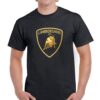 Lambo T-Shirt Lamborghini Gold Logo Car Art Lovers
