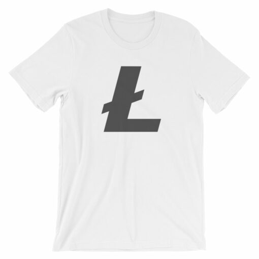 Litecoin L Logo LTC Symbol Cryptocurrency Shirt – Short-Sleeve Unisex T-Shirt