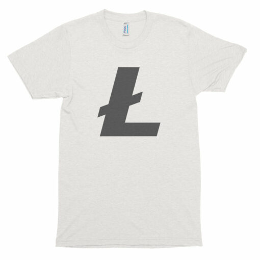 Litecoin L Logo Symbol Cryptocurrency Short sleeve soft t-shirt