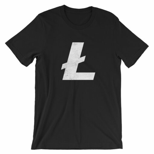 Litecoin L Logo Symbol LTC Crypto Shirt – Short-Sleeve Unisex T-Shirt