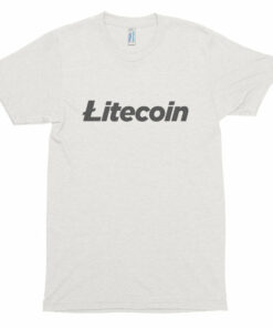 Litecoin LTC Logo Symbol Cryptocurrency American Apparel Short sleeve soft t-shirt