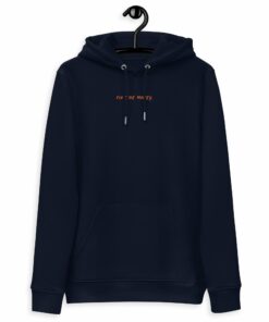 Personalized Quote Embroidered Women’s Organic Pullover Hoodie with Pouch Pocket Personalized Quote Embroidered Women’s Organic Pullover Hoodie with Pouch Pocket