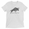Polymath POLY Coin Gray (Distressed) Logo Symbol Shirt Short sleeve t-shirt