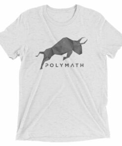 Polymath POLY Coin Gray (Distressed) Logo Symbol Shirt Short sleeve t-shirt