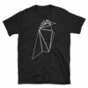 Ravencoin RVN Bird Logo Symbol Outline Crypto Shirt Short-Sleeve Unisex T-Shirt