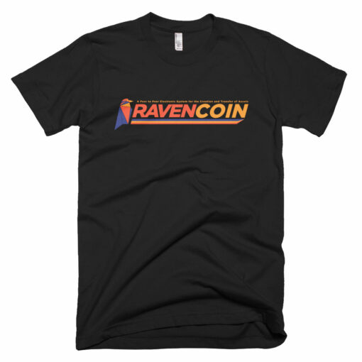 Ravencoin RVN Symbol Logo Bird Crypto American Apparel Shirt Short-Sleeve T-Shirt