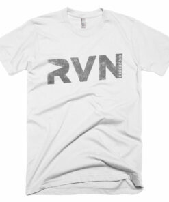 Ravencoin RVN Vintage Texture Print Cryptocurrency American Apparel Shirt Short-Sleeve T-Shirt