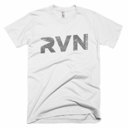 Ravencoin RVN Vintage Texture Print Cryptocurrency American Apparel Shirt Short-Sleeve T-Shirt