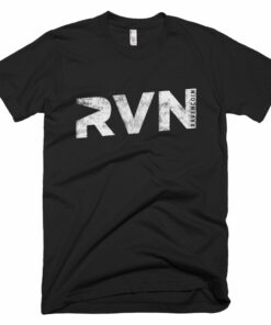 Ravencoin RVN Vintage Worn Texture Print American Apparel Shirt Short-Sleeve T-Shirt