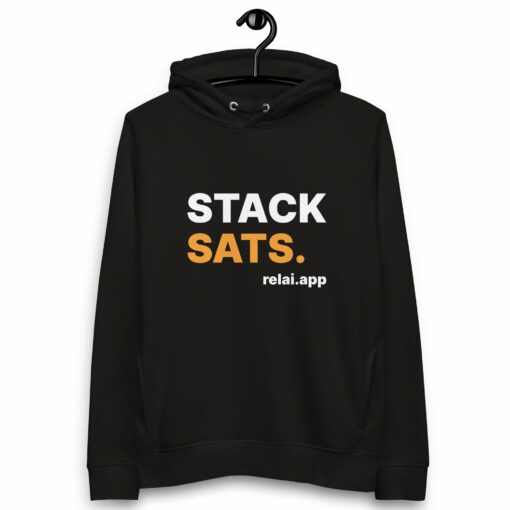 Relai Stack Sats Women’s Organic Pullover Hoodie