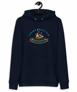 Satoshi Boat Club Women’s Organic Pullover Hoodie with Pouch Pocket