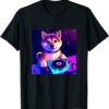 Shiba T-Shirt Inu Dj Vaporwave Doge Dog Owner Humor