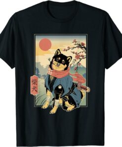 Shiba T-Shirt Ninja Samurai Dogs Pet Days Owner Humor