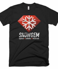 Snowgem XSG Logo Symbol (Vintage Texture) Cryptocurrency Shirt Short-Sleeve T-Shirt
