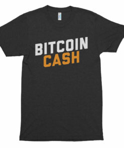 Super Soft American Apparel Bitcoin Cash (BCH) Word Shirt  Cryptocurrency Short sleeve soft t-shirt