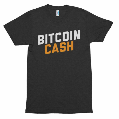 Super Soft American Apparel Bitcoin Cash (BCH) Word Shirt  Cryptocurrency Short sleeve soft t-shirt