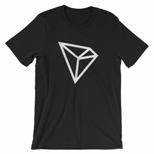 TRON Logo (Vintage Texture) Symbol Cryptocurrency Short-Sleeve Unisex T-Shirt