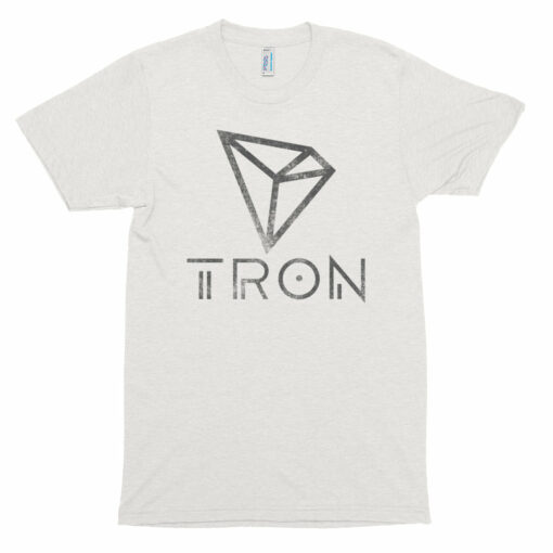 TRON (TRX) Vintage Look Logo  Symbol American Apparel Short sleeve soft t-shirt