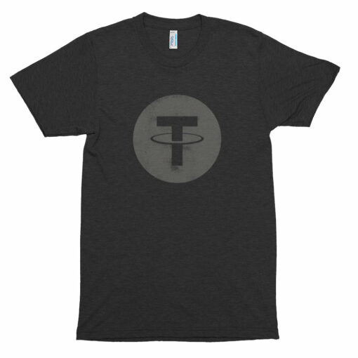USDT Tether Vintage Look Logo Tee  American Apparel Men’s Short sleeve soft t-shirt