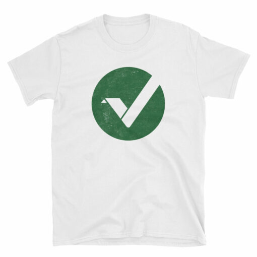 Vertcoin VTC Logo Symbol (Distressed) Short-Sleeve Unisex T-Shirt